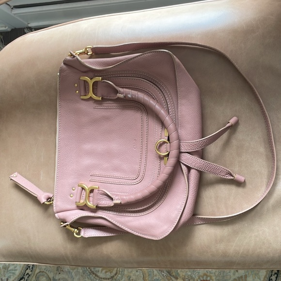 Grained leather Marcie Double Bag. - Picture 3 of 5